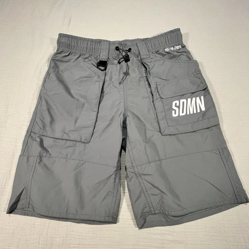 Sidemen Clothing‎ SDMN Cargo Shorts Small Football Performance Grey YouTube Gear